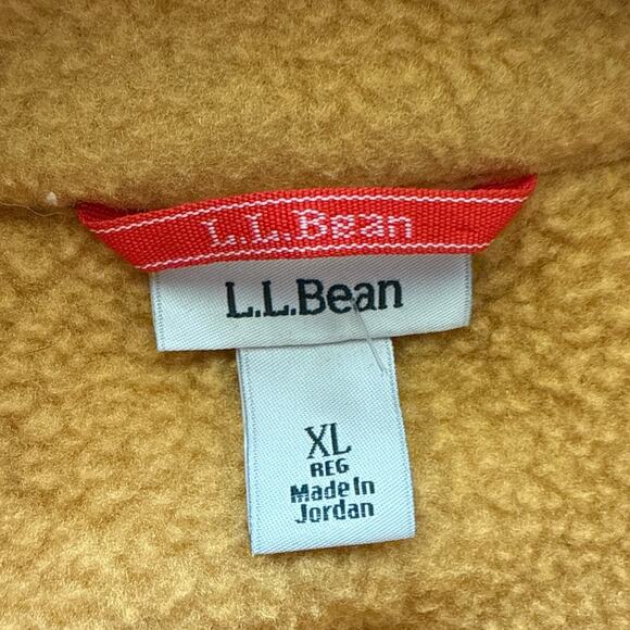 L.L. Bean Fleece 1/4 Zip Hybrid Pullover Sweater Multi Size XL - Picture 8 of 11